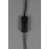 Dutchbone Rjava/kremno bela namizna svetilka s tekstilnim senčilom (višina 90 cm) Cath – | Shoptok.si