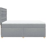  Krevet box spring s madracem svjetlosiva 160x200 cm tkanina Slike