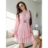 Resti Women's mini dress with ruffles and wrap neckline | shoptok.hr