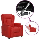 vidaXL Fotelja na podizanje od umjetne kože crvena boja vina | shoptok.hr