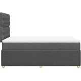  Krevet s oprugama i madracem tamnosivi 120 x 200 cm od tkanine | shoptok.hr