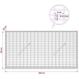  Gabion s žicom debljine 3 5 mm i mrežom 5x2 5 cm 100x10x50 cm - 10 cm 50 cm 100 cm | shoptok.hr