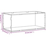  Kutija za izlaganje prozirna 34x16x14 cm akrilna | shoptok.hr