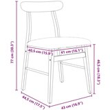  Stolac za blagovanje 2 pcs Prirodna i svijetla | shoptok.hr