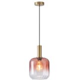  Luster na sajli TOPAZ 1xE27/15W/230V, crvena/zadimljena, prečnik 20 cm | Eponuda.com