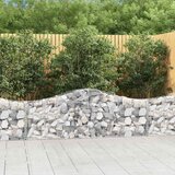  Lučne gabionske košare 3 kom 200x30x60/80 cm pocinčano željezo | shoptok.hr