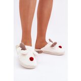  Women's Furry Slippers With Reindeer Motif White Sealith | shoptok.hr