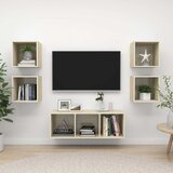  5-dijelni set TV ormarića boja hrasta sonome konstruirano drvo Smeđa Cijene