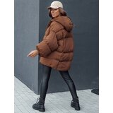 DStreet Women's quilted jacket with hood PARIMA camel | shoptok.hr