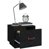  Noćni ormarić crna 40 x 34 x 35 cm od masivne borovine | shoptok.hr