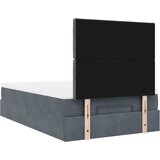  Okvir kreveta s madracima tamnosivi 120x200 cm baršunasti | shoptok.hr