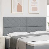  LED glava kreveta Svijetlo siva 200 cm tkanina | Eponuda.com