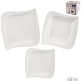 Orion Beli porcelanasti krožniki v kompletu 18 ks – | Shoptok.si