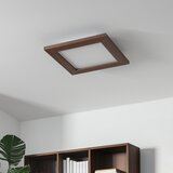  Brilagi - LED prigušiva svetiljka SLIMFRAME WOOD LED/25W/230V 34x34 cm + daljinski upravljač | Eponuda.com