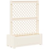  Velika saksija s rešetkom Bijela 99,5 x 43 x 133,5 PP | shoptok.hr
