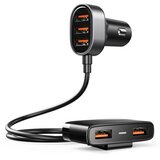  Auto adapter Joyroom JR - CL03 5x USB 6,2A s produžnim kabelom - Crna KP41382 Cijene