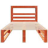 vidaXL Okvir kreveta bez madraca voštano smeđi 100x200 cm od borovine | shoptok.hr