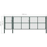  Vrata jeklena 500x150 cm zelena | Shoptok.si