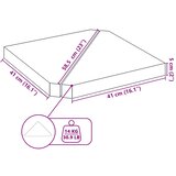  Utezi za kišobran 2 kom. sivi granit trokutasti 14 kg | Eponuda.com