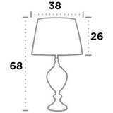 XXXL namizna svetilka greyson 38/68 cm | Shoptok.si