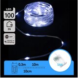 Aigostar LED božićni niz 100xLED/3xAA 10,3m hladno bela Cene