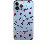  Maska Silikonska Print Skin za iPhone 13 Pro Max 6.7 Hearts Pattern Cene