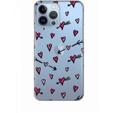  maska Silikonska Print Skin za iPhone 13 Pro Max 6.7 Hearts Pattern Cene