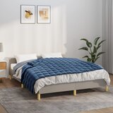vidaXL Obtežena odeja modra 152x203 cm 7 kg blago Cene