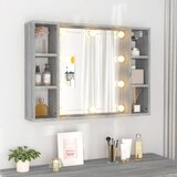 Ormarić s ogledalom LED boja hrasta sonome 76x15x55 cm | Eponuda.ba