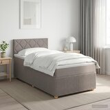  Boxspring krevet s madracem Sivosmeđa 90 x 190 cm Tkanina | shoptok.hr