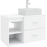 vidaXL Komplet pohištva za kopalnico 2 pcs Bela Inženirski les, (5000246161) | Shoptok.si