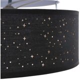 vidaXL Črna z zvezdnatim vzorcem Blago s kovinskim okvirjem Ø30 x 13.5 cm | Shoptok.si