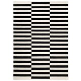 Hanse Home črna/bela obojestranska ročno tkana volnena preproga 120x180 cm donna – Cene