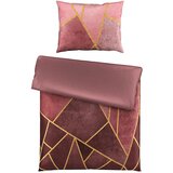 Esposa obojestranska posteljnina uni satin 140/200 cm saten sivovijolična | Shoptok.si