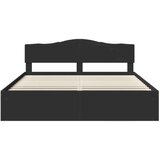  okvir za krevet crna 180 x 200 cm čvrsto borovo drvo | shoptok.hr