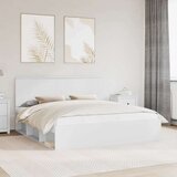  Konstrukcija postelje Bela 200 x 200 cm Masivno borovo les, (5000103892) | Shoptok.si