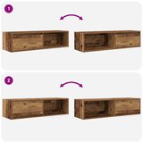 vidaXL TV omarica 2 kosa starinski les 100x31x25,5 cm inženirski les | Shoptok.si