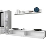 P & B Dnevni Regal Vera, Bela, Visoki Sijaj, 3-Delno, Led | Shoptok.si