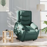  Naslonjač na podizanje od tkanine tamnozeleni | shoptok.hr
