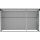  Zidno vrtno spremište zeleno 118x288x178 cm pocinčani čelik | shoptok.hr
