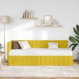  Kutni krevetni okvir s madracem s uzglavljem 2 kom. Žuta Baršun | shoptok.hr