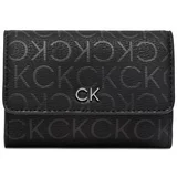 Calvin Klein Majhna ženska denarnica Ck Daily Small Trifold Epi Mn K60K612637 Črna