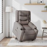 vidaXL Naslanjač s funkcijo vstajanja taupe blago | Shoptok.si