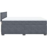  Krevet s oprugama i madracem tamnosivi 140x190 cm baršunasti | shoptok.hr