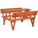  za piknik za 4 djece s otvorom za suncobran od jelovine | shoptok.hr