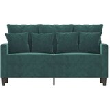  Dvosjed tamnozeleni 120 cm baršunasti | shoptok.hr