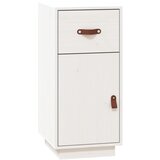 Maison Chic Komoda - Predalnik bela 34x40x75 cm trdna borovina, (21716412) Cene