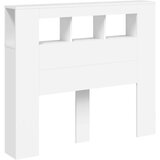 vidaXL LED posteljno vzglavje belo 120x18,5x103,5 cm inženirski les | Shoptok.si