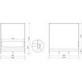 noo.ma Črna/bež jeklena oblazinjena zakonska postelja z ogrodjem za baldahin z letvenim dnom 180x200 cm Eton – | Shoptok.si