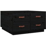  Stolić za kavu crni 80x80x45 cm od masivne borovine | Eponuda.com
